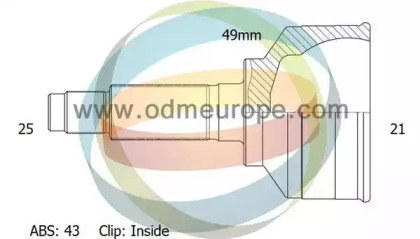 Шарнирный комплект, приводной вал ODM-MULTIPARTS 12-231973