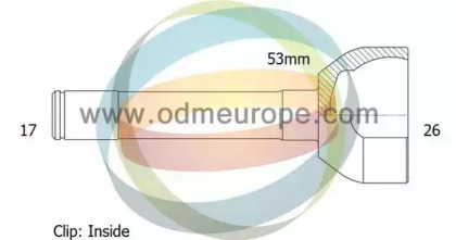 Шарнирный комплект ODM-MULTIPARTS 12-260308