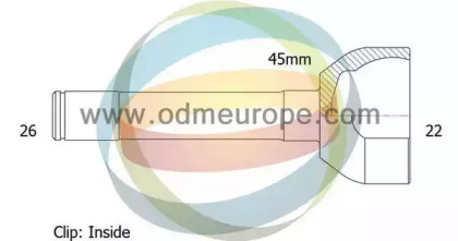 Шарнирный комплект ODM-MULTIPARTS 12-300709