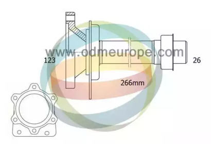 Полуосевой вал ODM-MULTIPARTS 16-210040