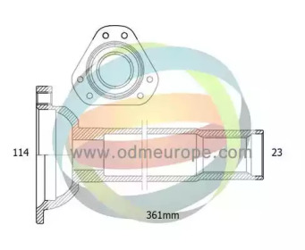 Полуосевой вал, дифференциал ODM-MULTIPARTS 16-210100