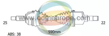 Приводной вал ODM-MULTIPARTS 18-081811