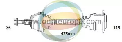 Вал ODM-MULTIPARTS 18-211950