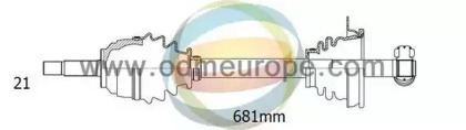 Вал ODM-MULTIPARTS 18-291190