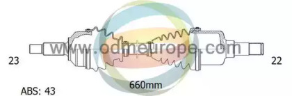 Приводной вал ODM-MULTIPARTS 18-301261