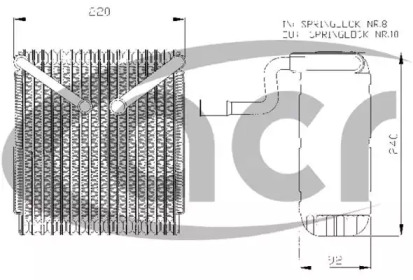 Испаритель, кондиционер ACR 310004