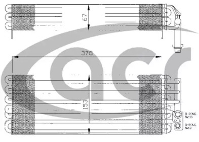 Испаритель, кондиционер ACR 310016