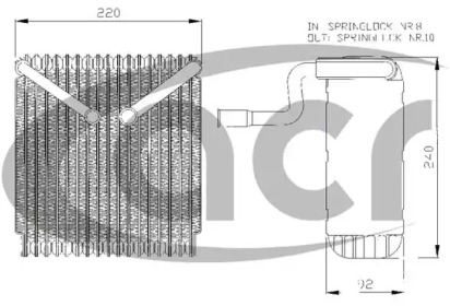 Испаритель, кондиционер ACR 310028