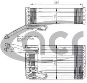 Испаритель, кондиционер ACR 310122