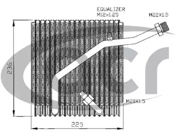 Испаритель, кондиционер ACR 310139