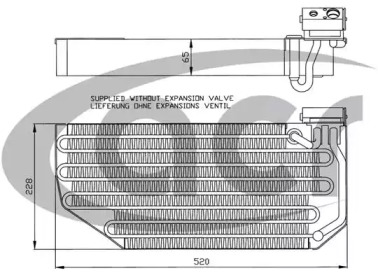 Испаритель, кондиционер ACR 310163