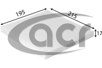 Фильтр, воздух во внутренном пространстве ACR 321642