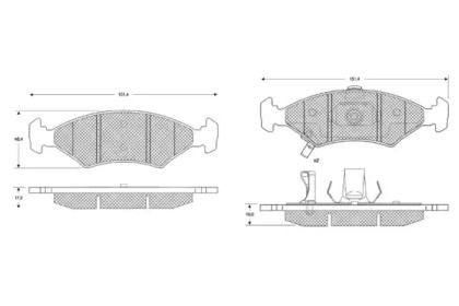 Комплект тормозных колодок PROCODIS FRANCE PF1029