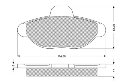 Комплект тормозных колодок PROCODIS FRANCE PF1033