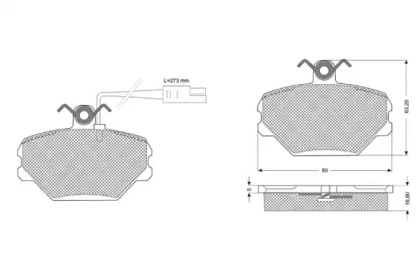 Комплект тормозных колодок PROCODIS FRANCE PF10391