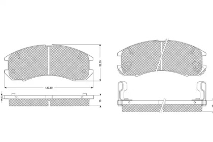 Комплект тормозных колодок PROCODIS FRANCE PF1056