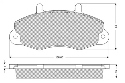 Комплект тормозных колодок PROCODIS FRANCE PF1066