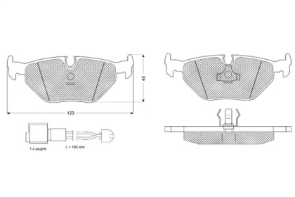 Комплект тормозных колодок PROCODIS FRANCE PF10701