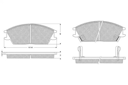 Комплект тормозных колодок PROCODIS FRANCE PF1105