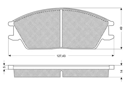 Комплект тормозных колодок PROCODIS FRANCE PF1106