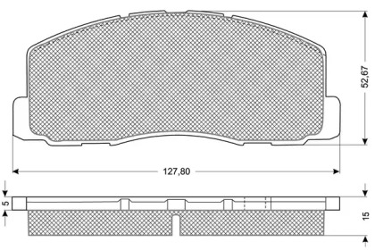 Комплект тормозных колодок PROCODIS FRANCE PF1141