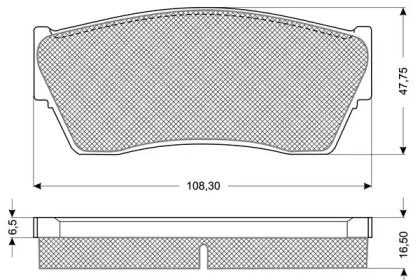 Комплект тормозных колодок PROCODIS FRANCE PF1179