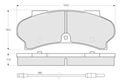 Комплект тормозных колодок PROCODIS FRANCE PF1240