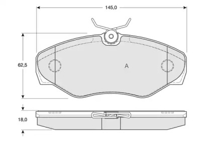 Комплект тормозных колодок PROCODIS FRANCE PF1308