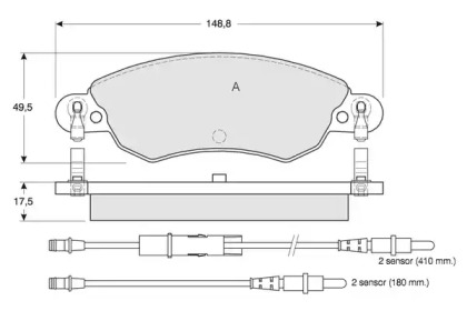 Комплект тормозных колодок PROCODIS FRANCE PF1330