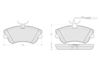 Комплект тормозных колодок PROCODIS FRANCE PF1347