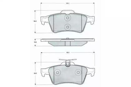 Комплект тормозных колодок PROCODIS FRANCE PF1428