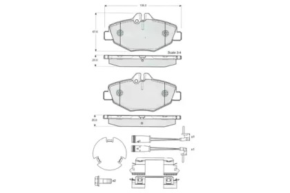 Комплект тормозных колодок PROCODIS FRANCE PF1429