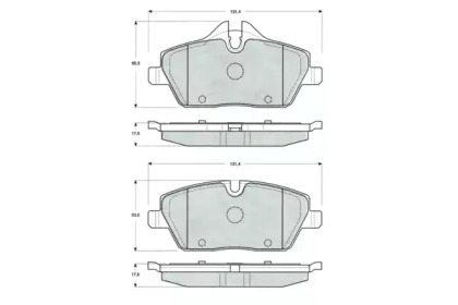 Комплект тормозных колодок PROCODIS FRANCE PF1433