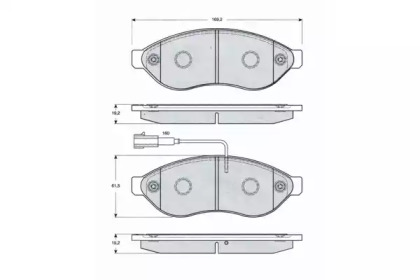 Комплект тормозных колодок PROCODIS FRANCE PF1439