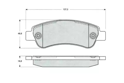 Комплект тормозных колодок PROCODIS FRANCE PF1441