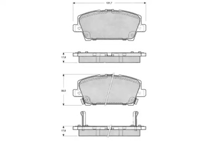 Комплект тормозных колодок PROCODIS FRANCE PF1452