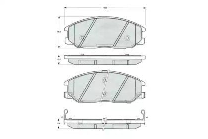 Комплект тормозных колодок PROCODIS FRANCE PF1454