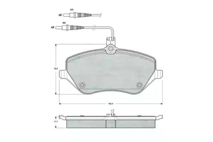 Комплект тормозных колодок PROCODIS FRANCE PF1468