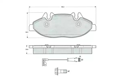 Комплект тормозных колодок PROCODIS FRANCE PF1502