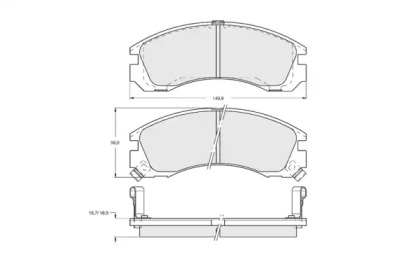 Комплект тормозных колодок PROCODIS FRANCE PF1503