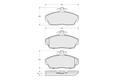 Комплект тормозных колодок PROCODIS FRANCE PF1540