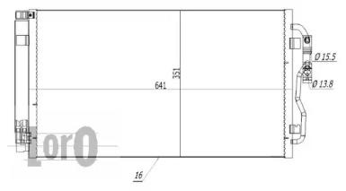 Конденсатор, кондиционер LORO 004-016-0024