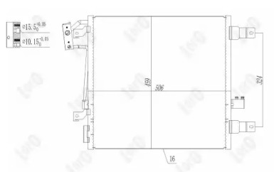 Конденсатор, кондиционер LORO 023-016-0009