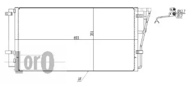 Конденсатор, кондиционер LORO 024-016-0012