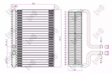 Испаритель LORO 038-020-0001