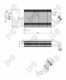 Испаритель, кондиционер LORO 054-020-0001