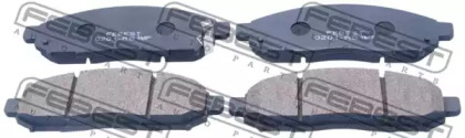 Комплект тормозных колодок FEBEST 0201-R51MF