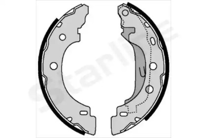 Комлект тормозных накладок STARLINE BC 07330