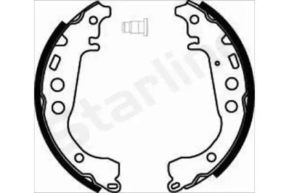 Комлект тормозных накладок STARLINE BC 07860