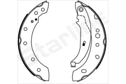 Комлект тормозных накладок STARLINE BC 08680